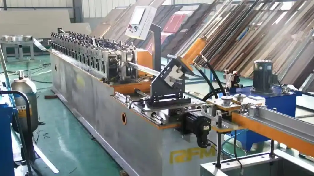 Adding auto punching to a ceiling t bar machine line
